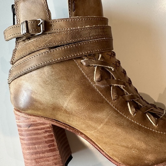Freebird Eagle Brown Open Toe Ankle Boot size 7 - Picture 9 of 16